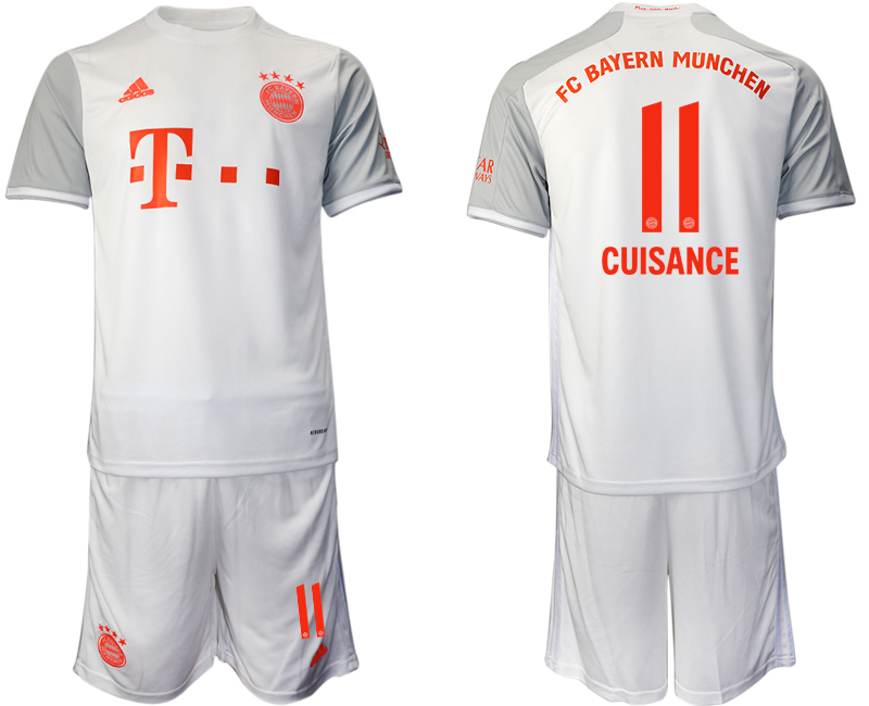 Men 2020-2021 club Bayern Munich away #11 white Soccer Jerseys->bayern munich jersey->Soccer Club Jersey